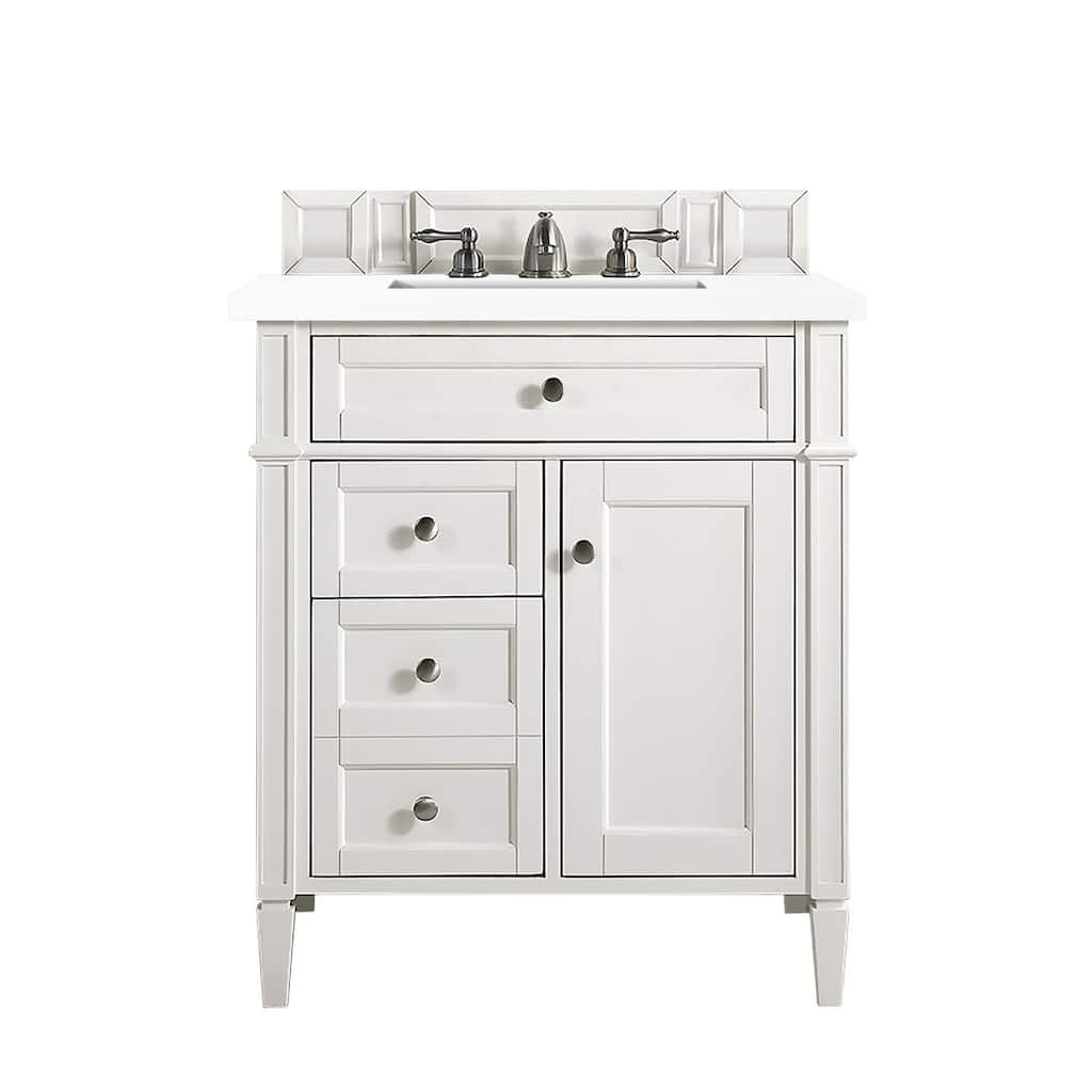 James Martin Vanities 655-V30-3WZ Brittany 30" Free Standing Single
