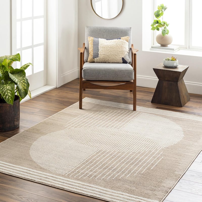 Livabliss Floransa Mod Geometric Area Rug - Dark Brown - 8' 11" x 12' 3"