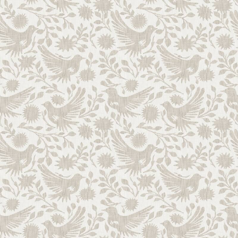 NuWallpaper Waverly Winged Serenade Taupe Peel and Stick Wallpaper - N/A