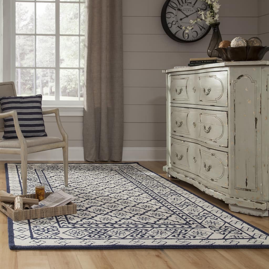 Momeni Newport Hand Tufted Wool Contemporary Geometric Area Rug