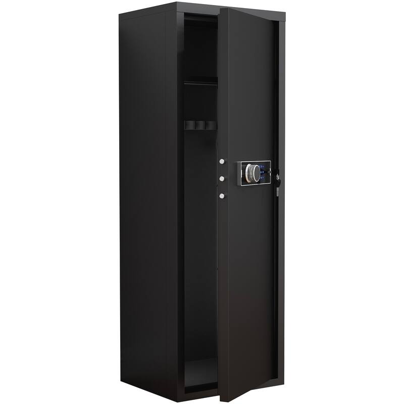 Large Size 5-8 Gun, with Electronic Password Keypad Lock,Unassembled Metal Rifle Gun Security Cabinet Safe Locker