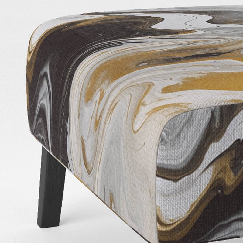 Designart "Segment Layers of Marbled Rock" Upholstered Fractals Accent Chair and Arm Chair