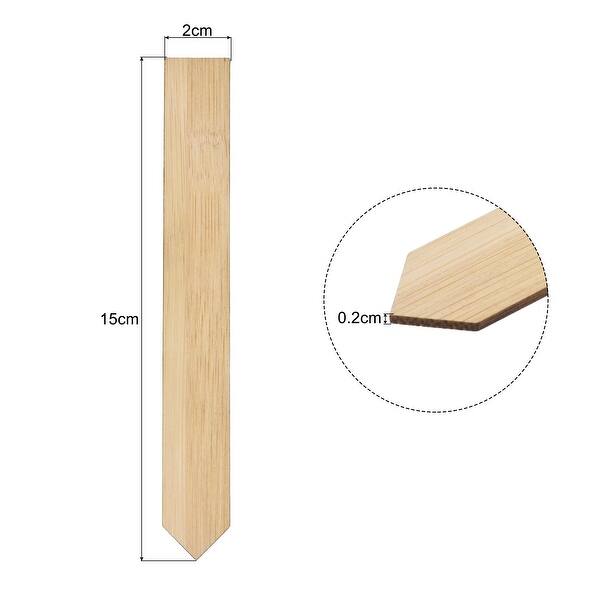 30pcs 15x2cm Bamboo Plant Label Stakes Sign Wooden Garden Tags Wood