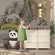 preview thumbnail 5 of 41, Fully remove the bins Kids Storage Unit Dresser Cream White - 6-drawer
