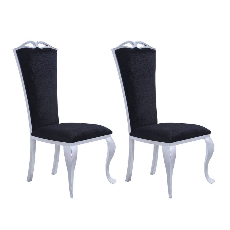 Somette Janice Modern Tall-Back Side Chair, Set of 2