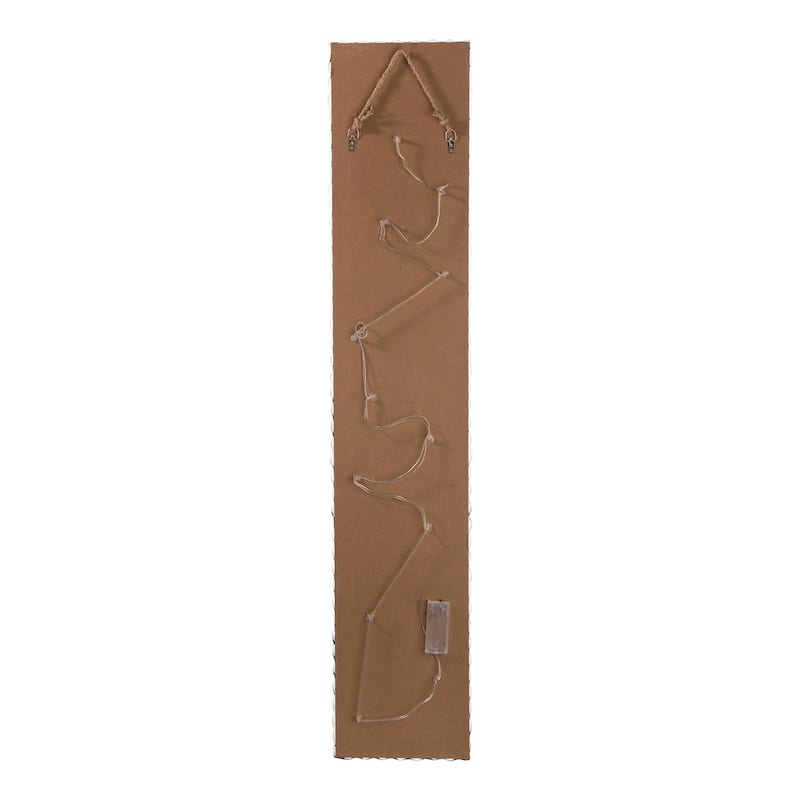 Glitzhome 42"H Lighted Wooden "Merry Christmas" Porch Sign Decor