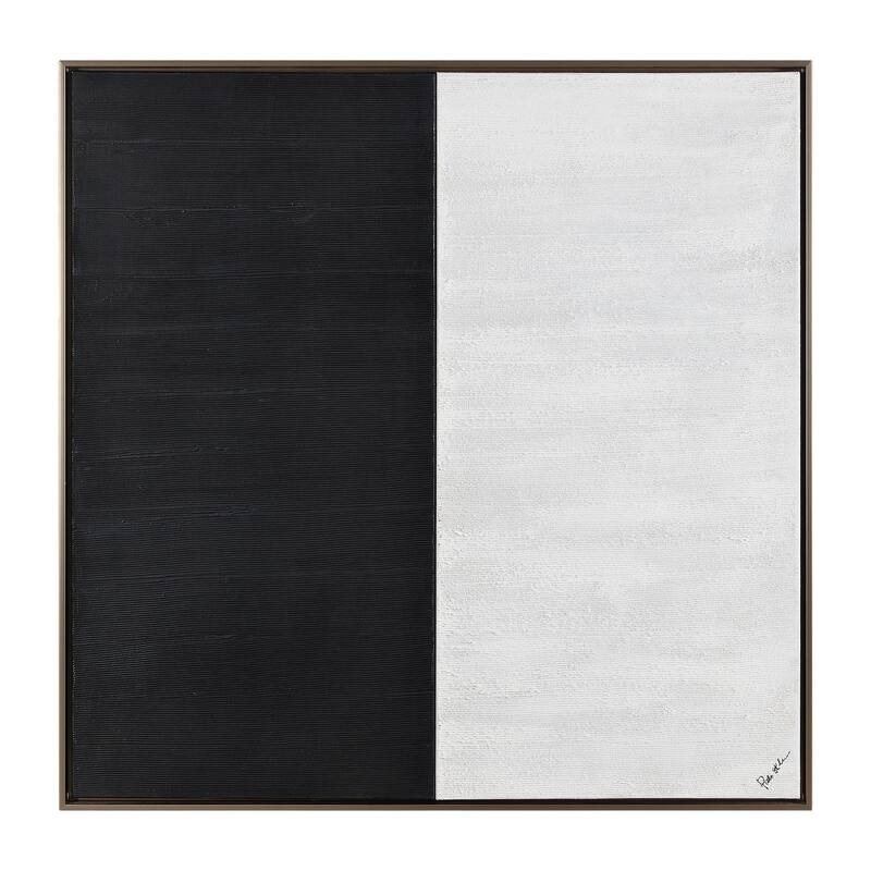 Renwil Gobi 40" Wide Canvas Art, Black