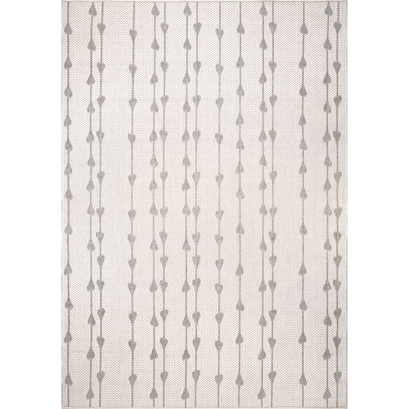 Nuloom Kiernan Vertical Teardrop Stripe Indoor/Outdoor Area Rug