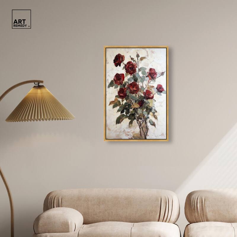 Velvet Vermilion II Canvas by Art Remedy