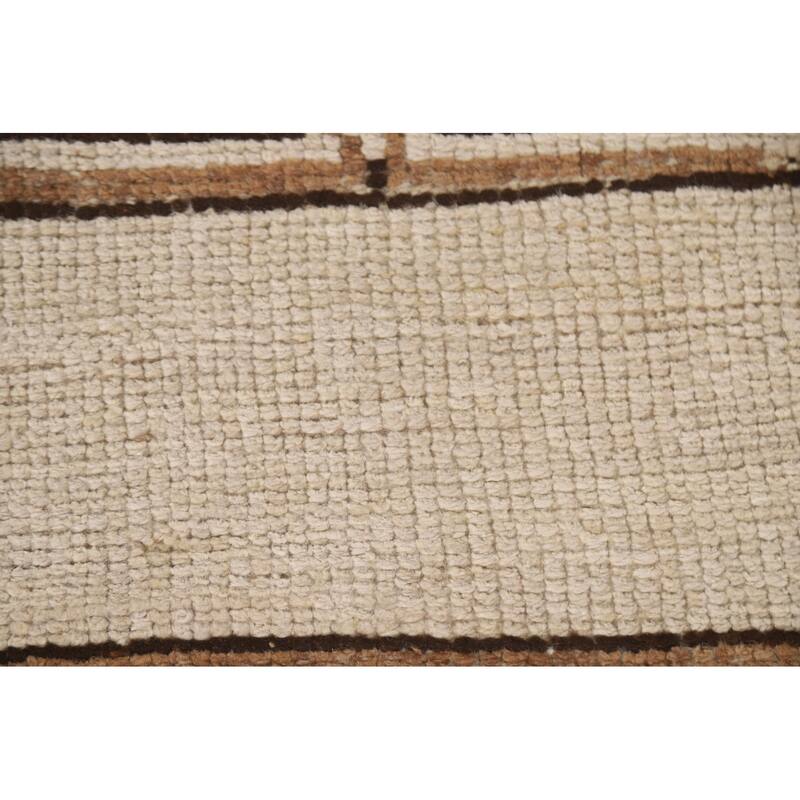 Vegetable Dye Anatolian Turkish Runner Rug Handmade Wool Carpet - 3'1"x 12'2"
