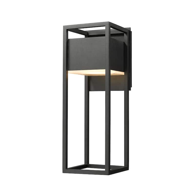 Z-Lite Barwick 18" Tall LED Outdoor Wall Sconce - Black