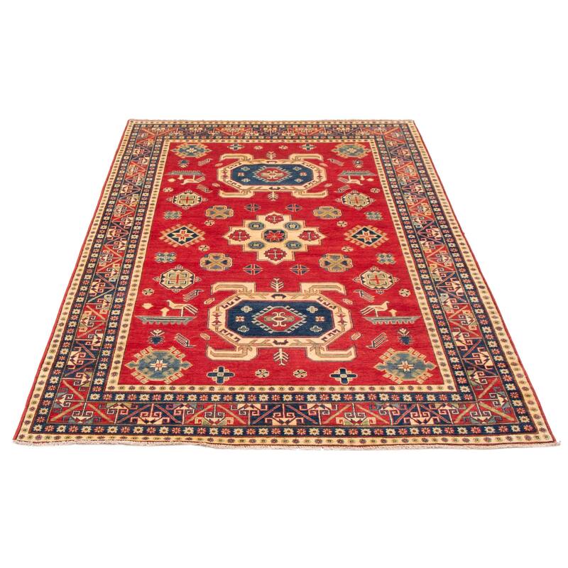 ECARPETGALLERY Hand-knotted Finest Ghazni Red Wool Rug - 6'7 x 9'7