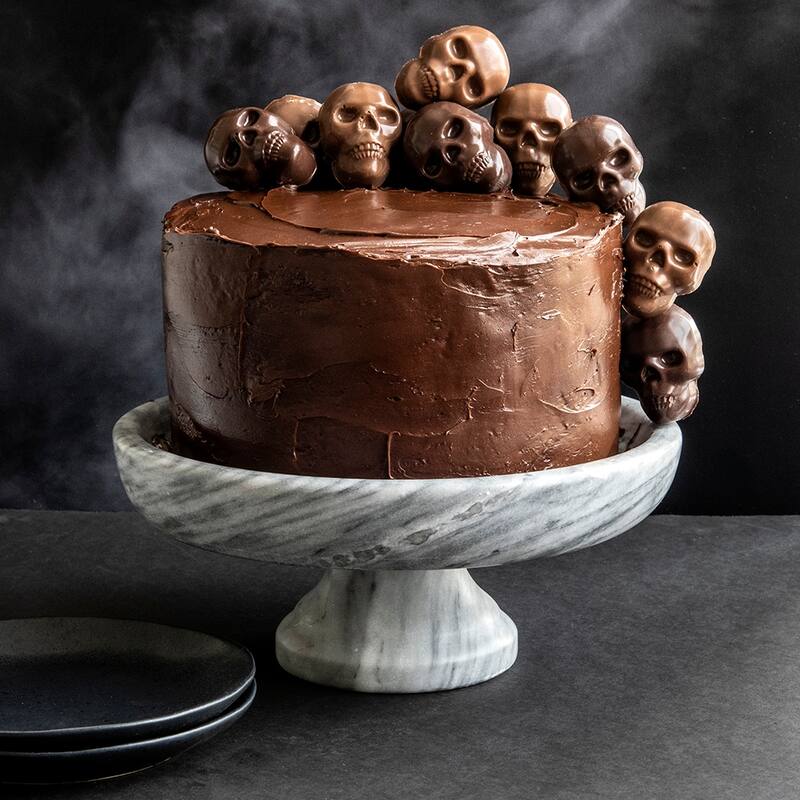 Nordic Ware Skull Bites Cakelet Pan - Brown