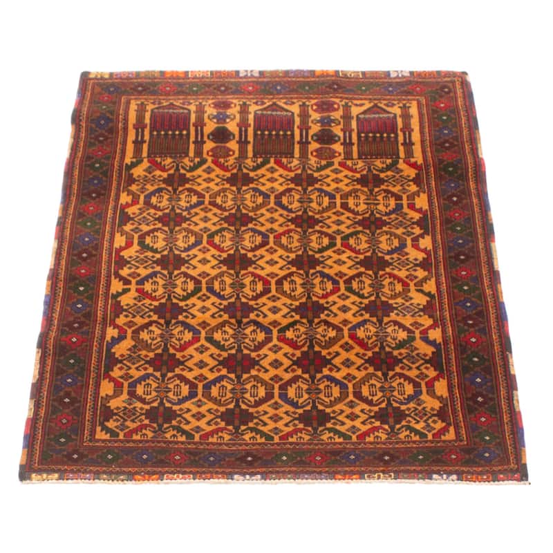Teimani Brown Rug 2'10" x 4'3" - 2'10 x 4'3