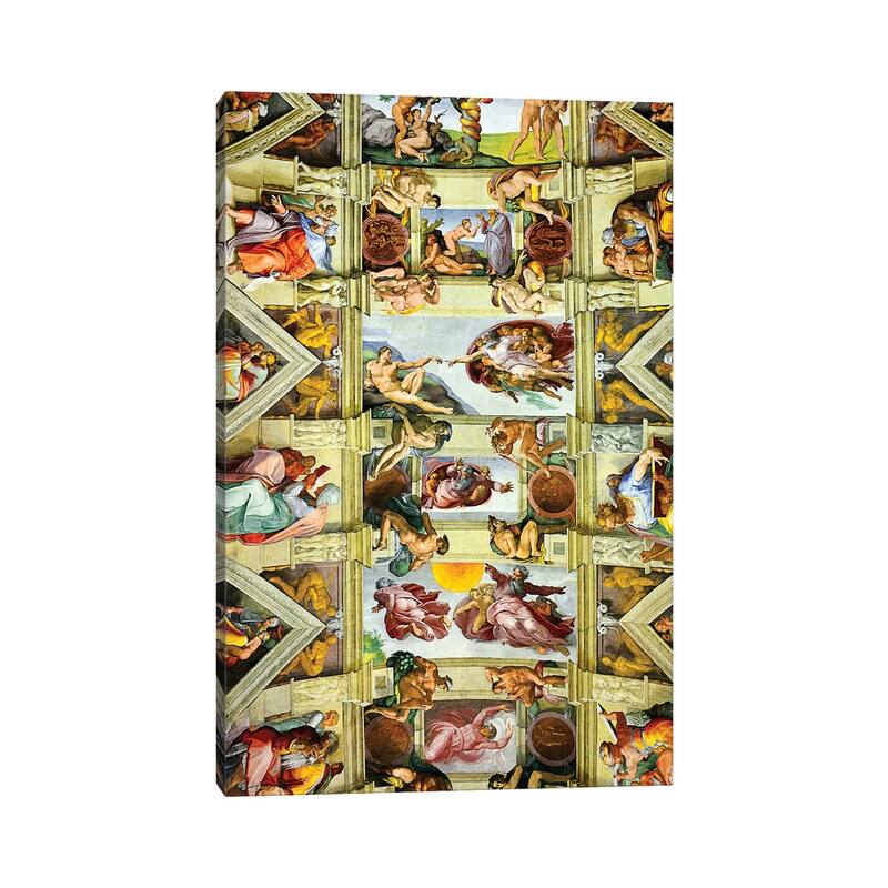 iCanvas "Vatican Museum Sistine Chapel, Ceiling Miachel Angelo " by Susanne Kremer Canvas Print