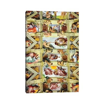 iCanvas "Vatican Museum Sistine Chapel, Ceiling Miachel Angelo " by Susanne Kremer Canvas Print