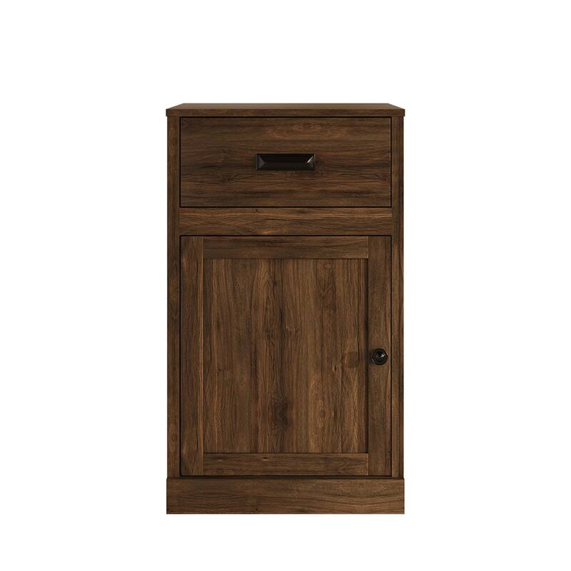 CraftPorch Mid Century Modern Door Cabinet - N/A - Brown