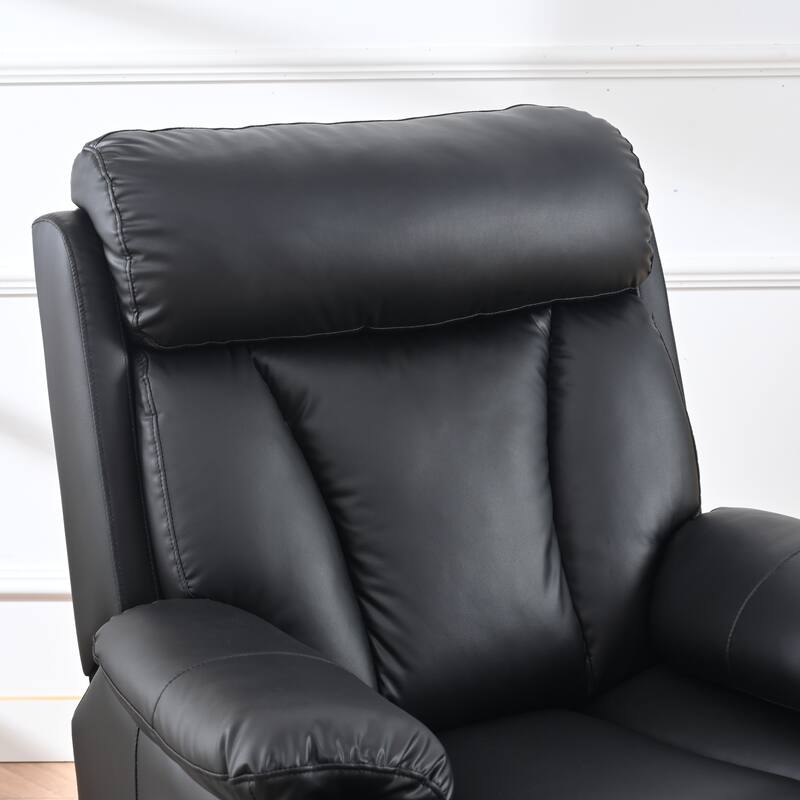 Blue Power Lift Recliner for Seniors with Remote, Anti-Skid Upholstery, Overstuffed Cushion, and Side Storage Pocket