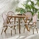 preview thumbnail 4 of 49, Elize Outdoor French Cafe Chairs (Set of 4) by Christopher Knight Home