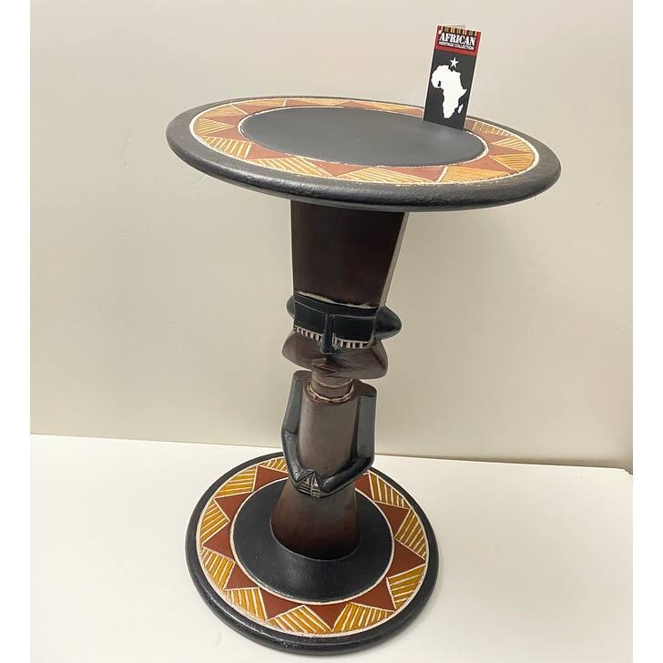 Hand-Created Fante Doll End Table (Ghana)
