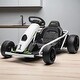 preview thumbnail 9 of 14, 24V Electric Drifting Go Kart for Kids, 8.1 MPH Ride-On Racing Toy with Safety Belt, Music, Horn & Slow Start, Ages 8-12 White
