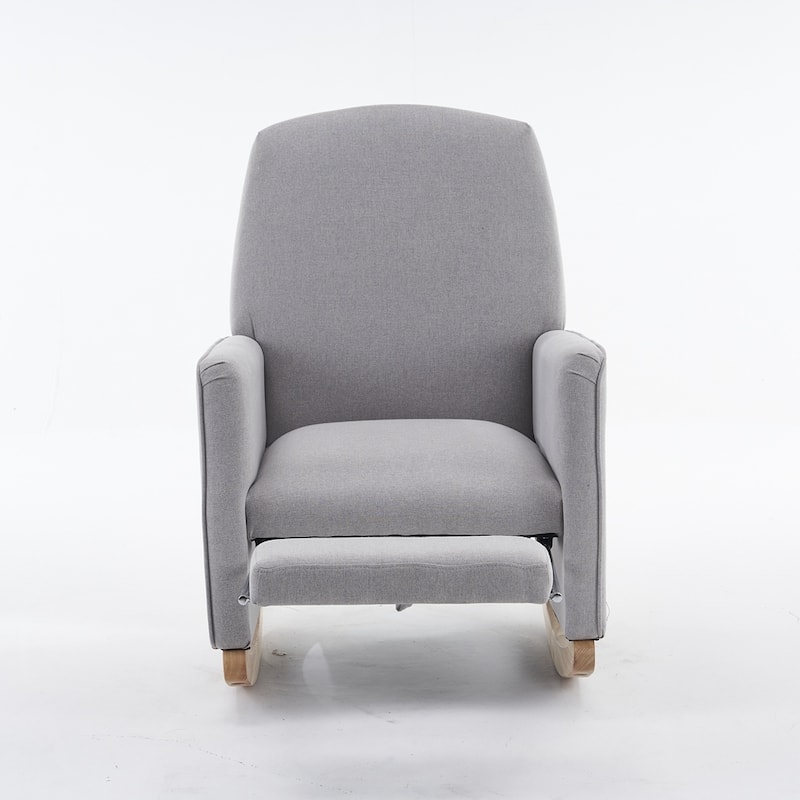 Linen Fabric Rocking Chair