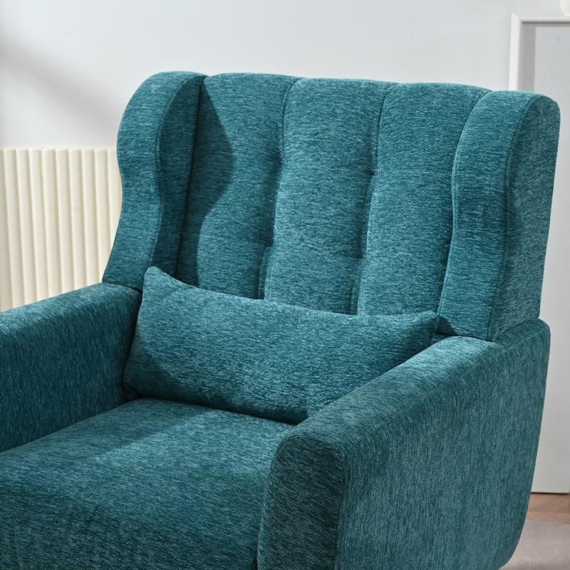 Teal 24.21" Button Tufted Arm Chair