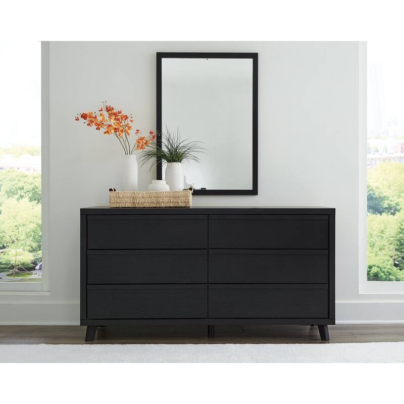 Signature Design by Ashley Danziar Black Dresser and Mirror