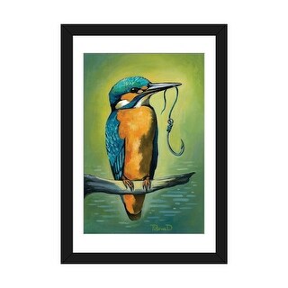 iCanvas "Smart Mister Kingfisher" by Diana Titova - Bed Bath & Beyond ...