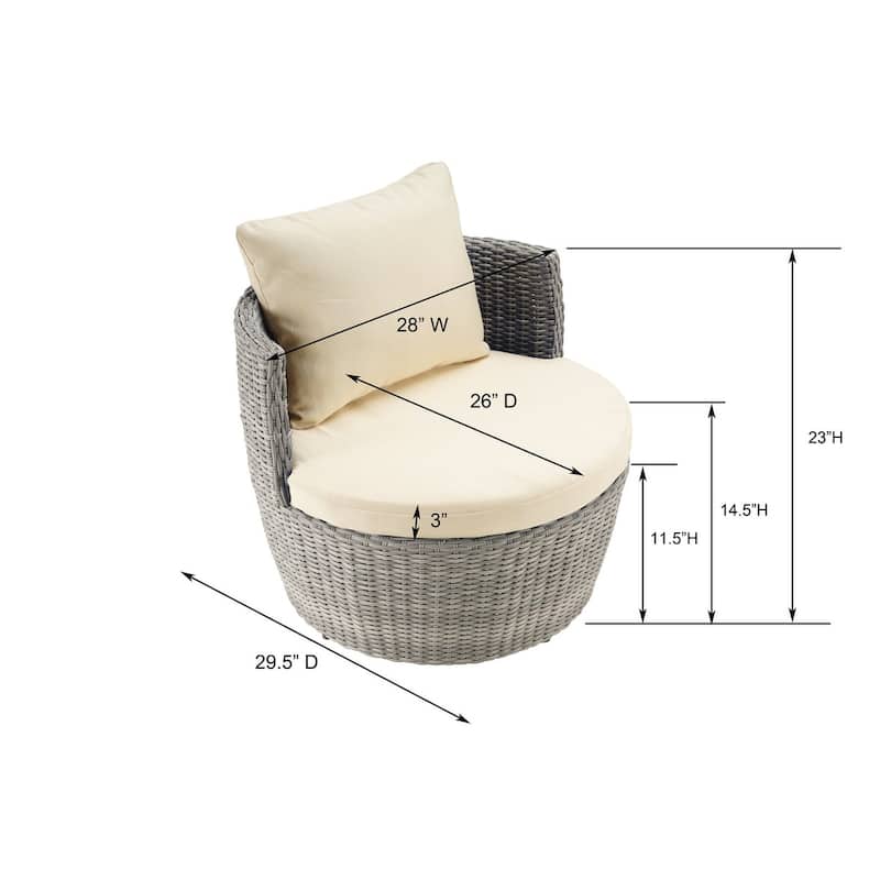 Romantic Collection outdoor 3-piece Bistro Set