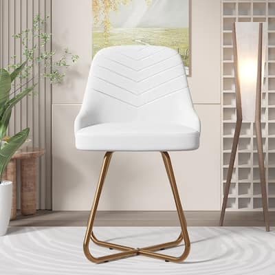 VECELO Accent Chair Velvet Comfy Lounge Chairs for Bedroom, Upholstered Barrel Vanity Chair with Back, Mid Century Makeup Chair