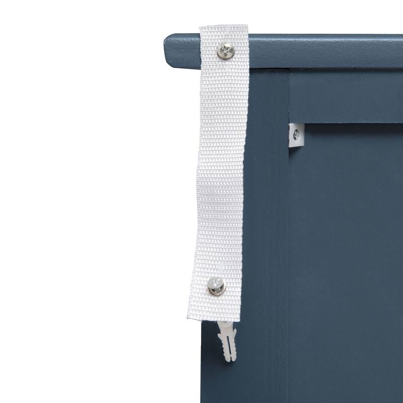 GDFStudio - Manchuria Crest American Style Hollow-Carved Storage Accent Cabinet with 2 Doors