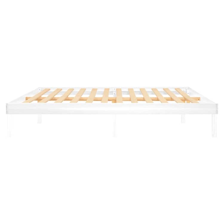 14 Inch Solid Pine Wood Platform Bed Frame No Squeak Bed Frame with Wooden Slats No Box Spring Needed
