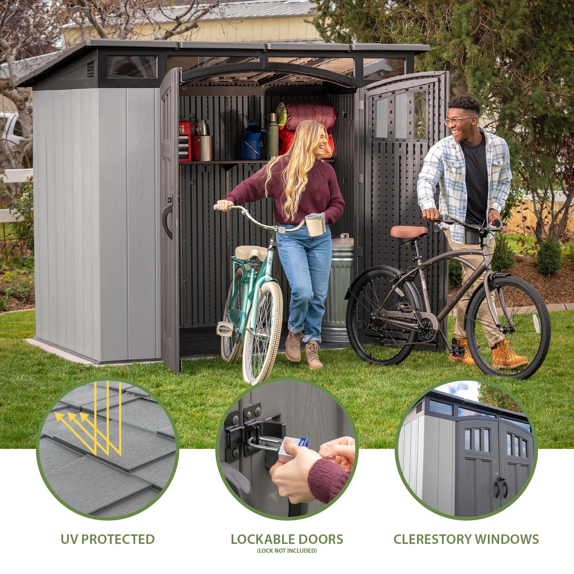 Lifetime 8 Ft. x 5 Ft. Compact Modern Shed (60461) - Overstock