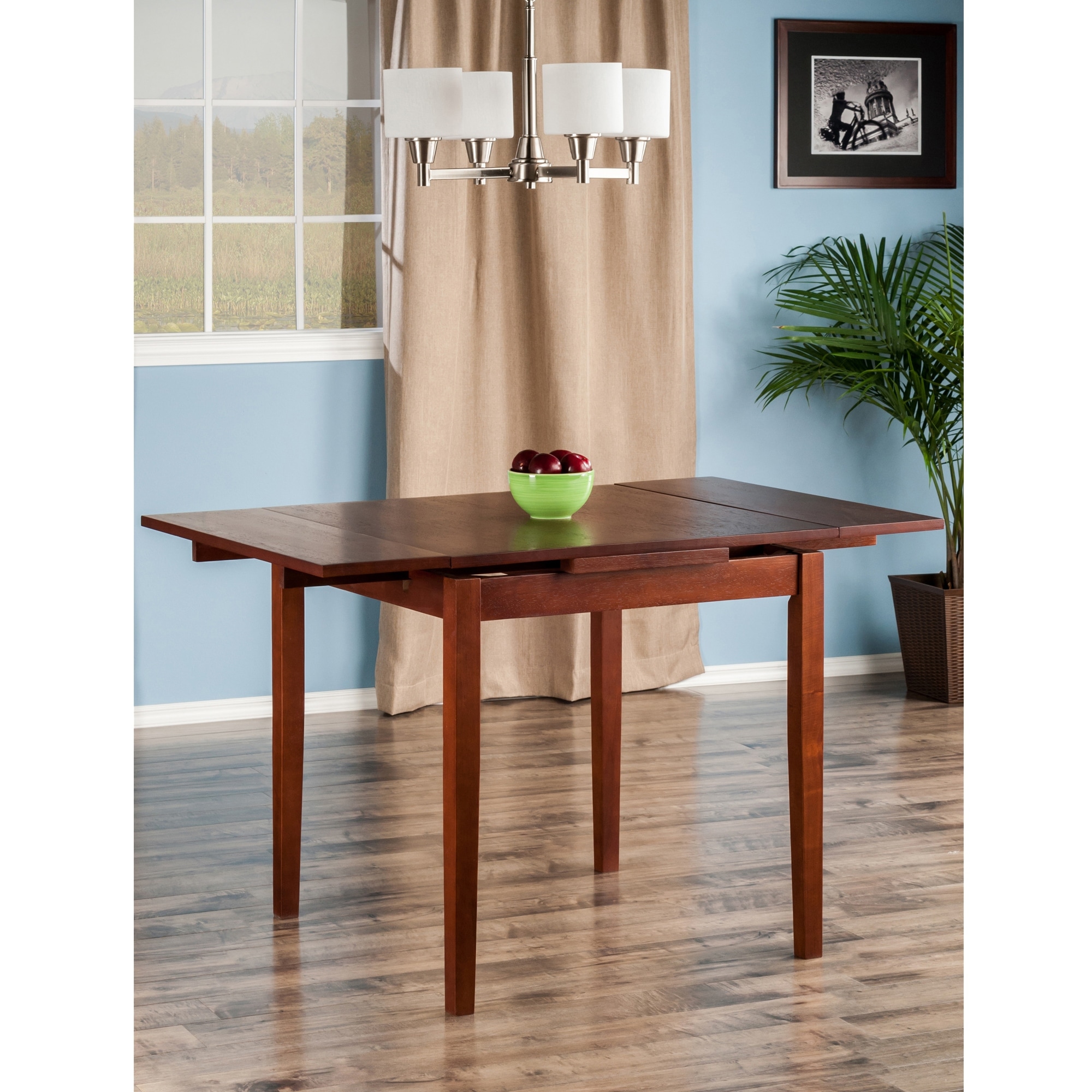Pulman Extension Table, Walnut - 48.03 x 29.92 x 29.92 inches