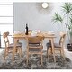 preview thumbnail 12 of 10, Idalia 5-piece Wood Rectangular Dining Set by Christopher Knight Home Natural Oak + Dark Grey
