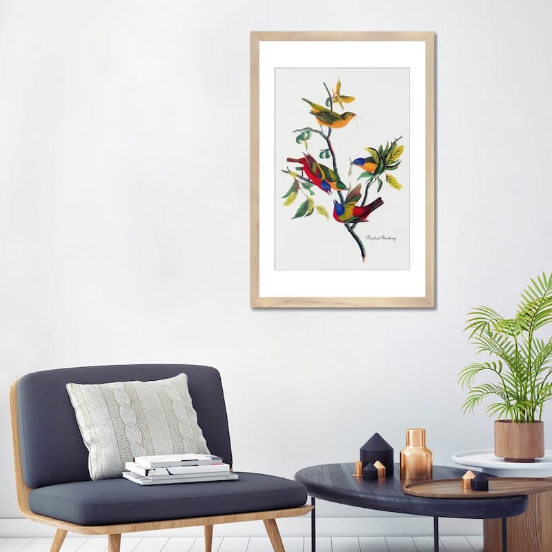 iCanvas "Painted Bunting" by John James Audubon
