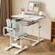 preview thumbnail 4 of 19, Gymax Kid's Study Desk & Chair Set w/Tilt Desktop Book Stand Footrest