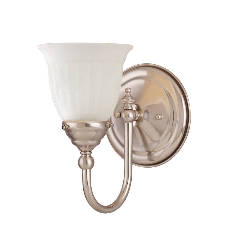 Savoy House 8-1062-1 Brunswick 9" Tall Bathroom Sconce - Satin Nickel