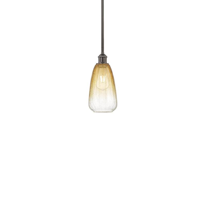 Innovations Lighting 616-1S-13-6 Brookhaven Almond Pendant Brookhaven - Oil Rubbed Bronze / Amber