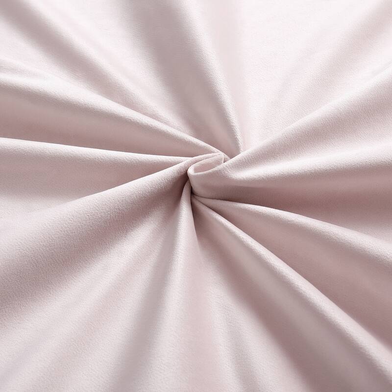 Roomfitters Full/Queen Size Upholstered Grounded Platform Bed with Bedside Desk and Round Stool, Velvet Fabric Bed Frame