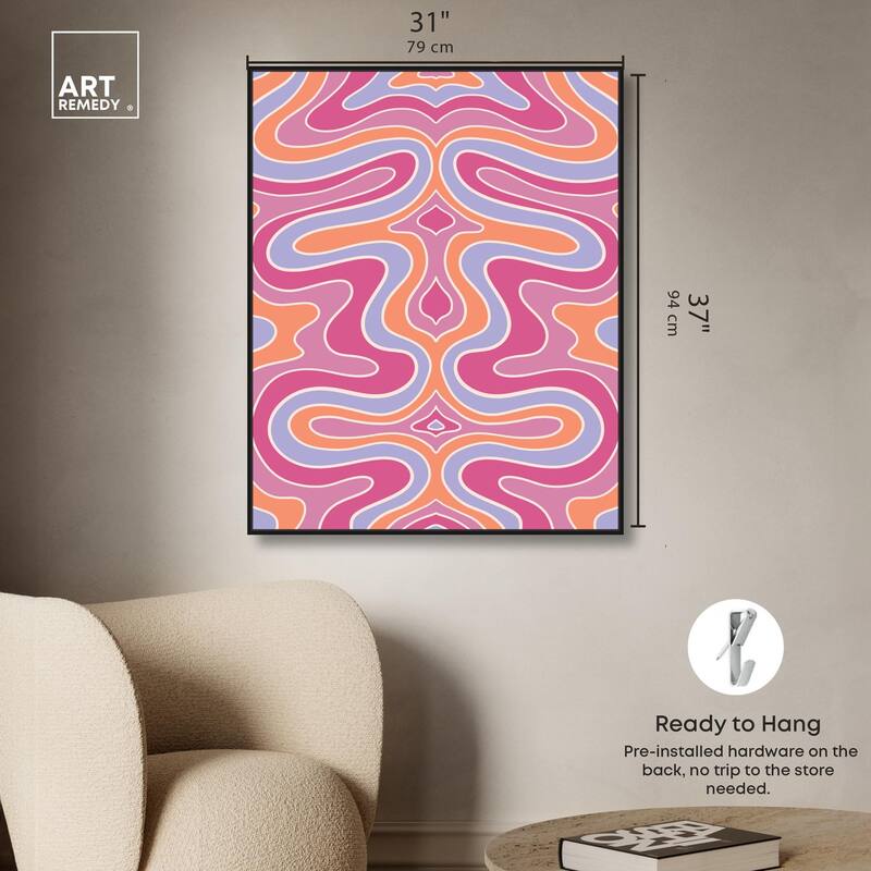 Bubble Gum Retro II Canvas by Art Remedy