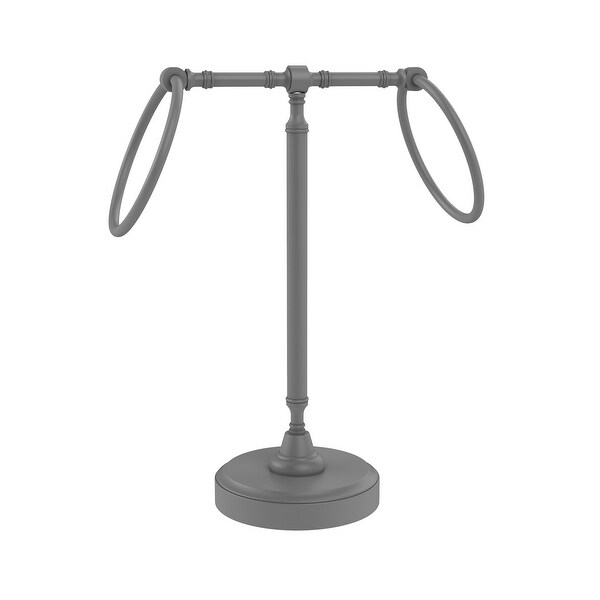 Allied Brass Vanity Top 2 Towel Ring Guest Towel Holder