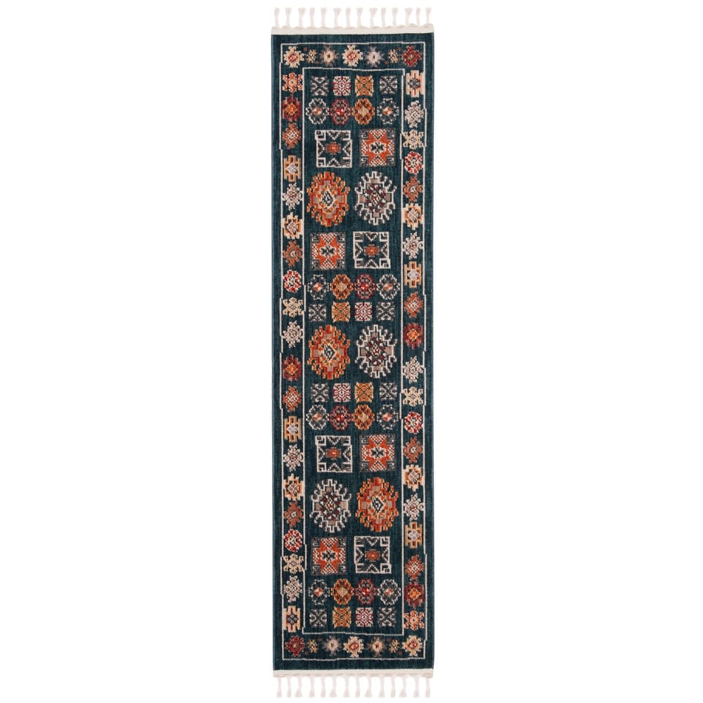 SAFAVIEH Farmhouse Sylke Boho Tribal Polyester Rug