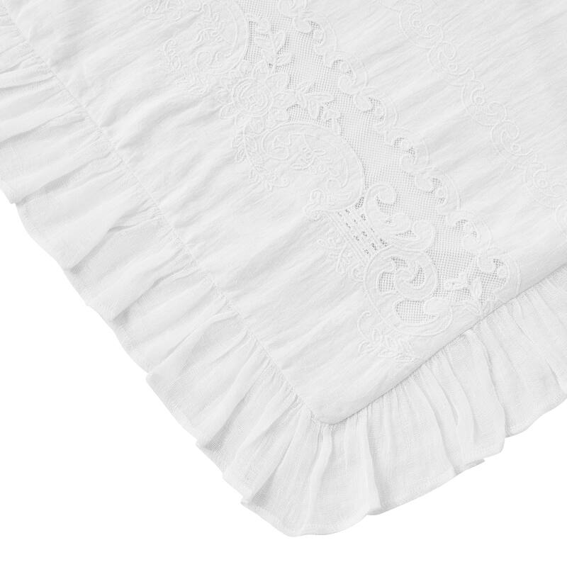 The Gray Barn Spring Field Linen Duvet Set - 4 Color (White, Grey, Pink, Ivory)