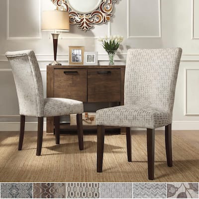Catherine Print Parsons Dining Side Chair (Set of 2) by iNSPIRE Q Bold