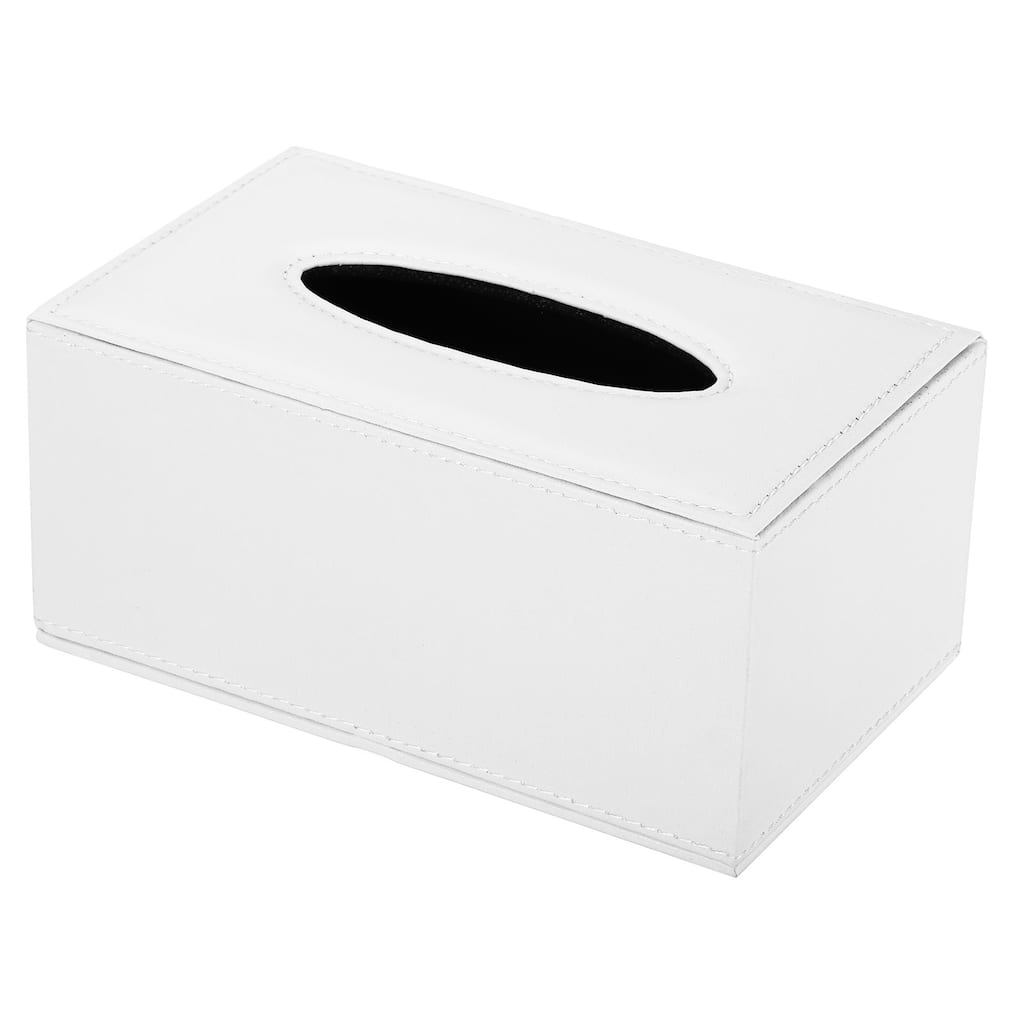 7.9x4.7x3.7" Tissue Box Cover, PVC Leather Waterproof Napkin Dispenser