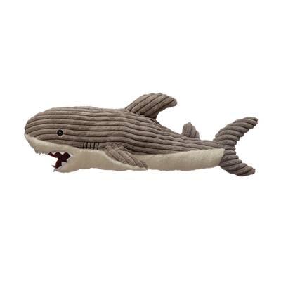 Plush Corduroy Shark - 19.0"L x 9.0"W x 6.0"H