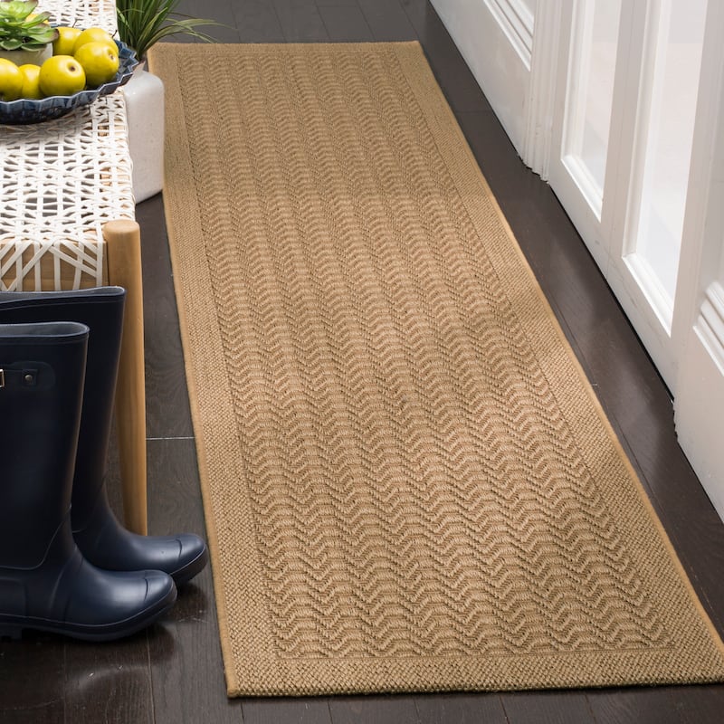 SAFAVIEH, Palm Beach Pearly Modern Sisal Rug - 2'3" x 10' Runner - Maize