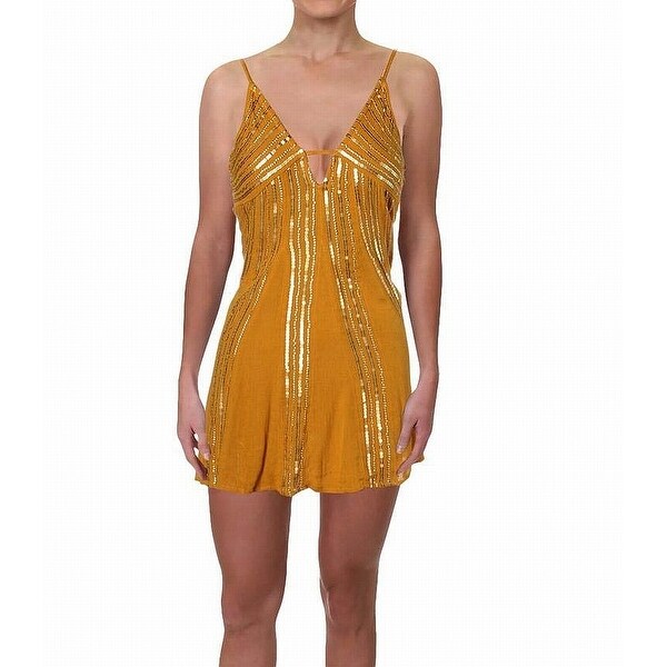 yellow gold casual dress